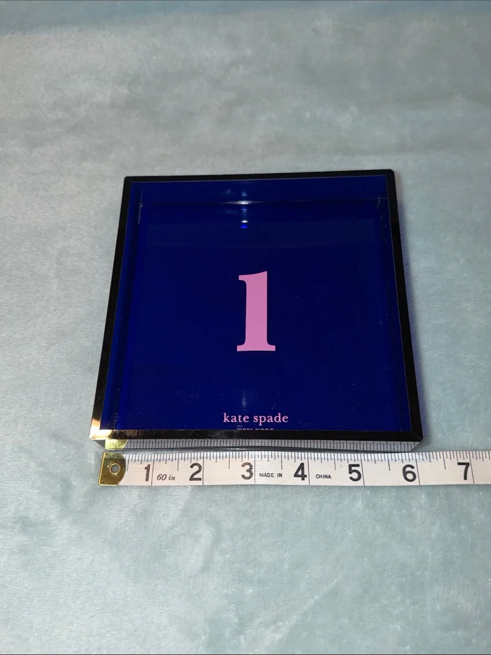 kate spade Navy and Pink ‘l’ Tumbler, Tray & Notebook Trio